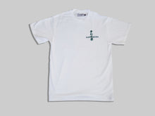 Load image into Gallery viewer, Hoyõ Tee White with Green Embroidery
